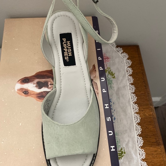 Green Shoes Sandals Vintage Look Ankle Strap NEW - Picture 6 of 6